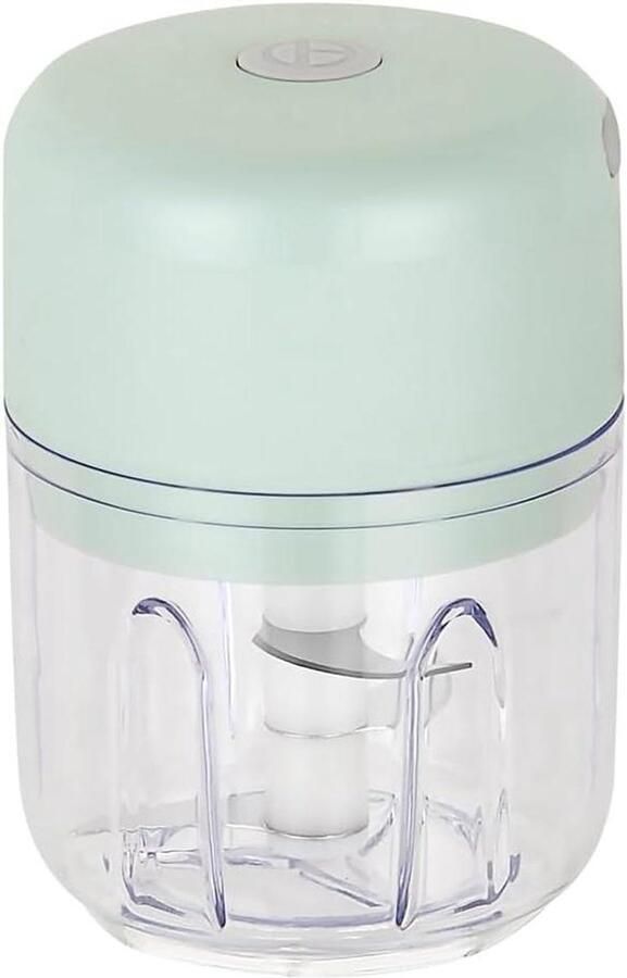Mini Foodprocessor Keukenmachine Hakker Snel Ingrediënten Snijden Draadloos USB Oplaadbaar 250ml Capaciteit Groen