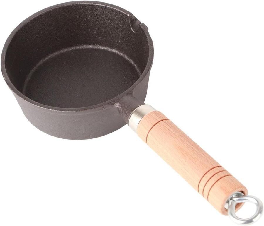 Mini Gebakken Eierpan Koekenpan Oliepan Ontbijt Maken Antiaanbaklaag 13 x 4 cm Zwart