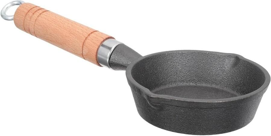 Mini Gietijzeren Koekenpan Antiaanbakpan Omeletpan Ontbijt Bakken Fysieke Antiaanbaklaag Niet Gespecificeerd Zwart