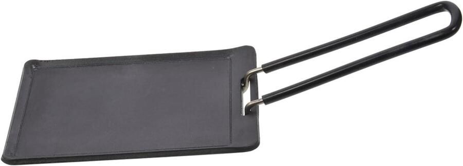 Mini Grillpan Compacte Koekenpan Buiten Koken Antiaanbaklaag 25 cm Lengte Zwart