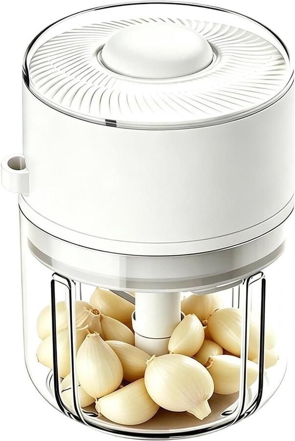 Elektrische Keukenmachine Keukenapparaat Hakker Snel Ingrediënten Verwerken Draadloos en Compact 350 ml Wit