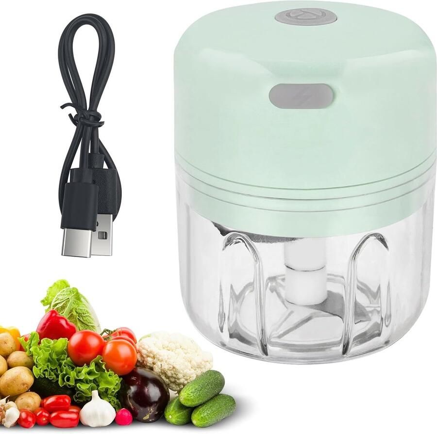 Mini Hakmolen Elektrisch 250ML Groentesnijder Babyvoeding blender Foodprocessor USB Oplaadbaar Blender Keukenmachine Portable Chopper