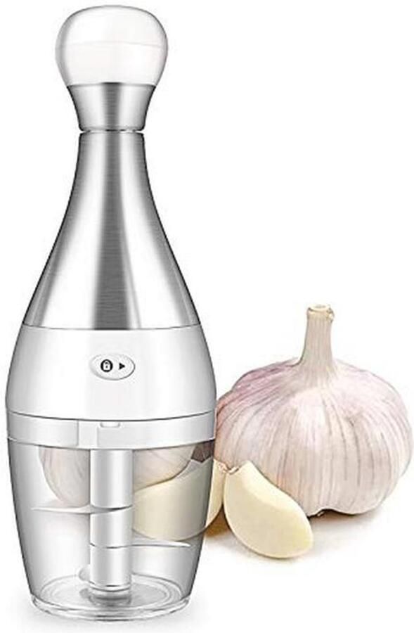 Mini Handmatige Voedselhakker Multifunctionele Hulp bij het Hakken van Groenten en Vlees Ideaal voor Keuken en Gezondheid Wit