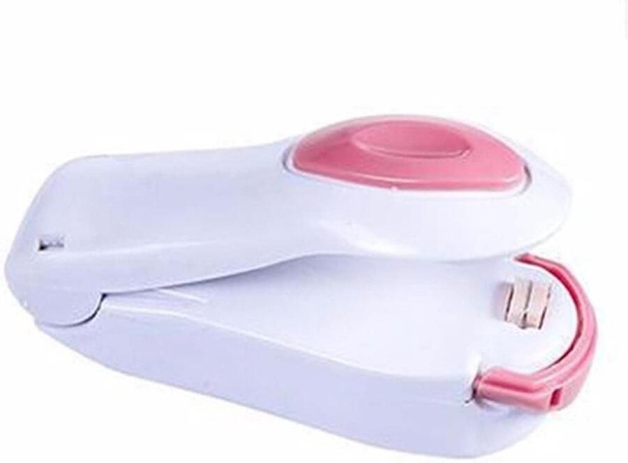 Mini Heat Sealer Draagbare Sealer Voedsel Vers Houden Magnetische Bodem 10 cm roze