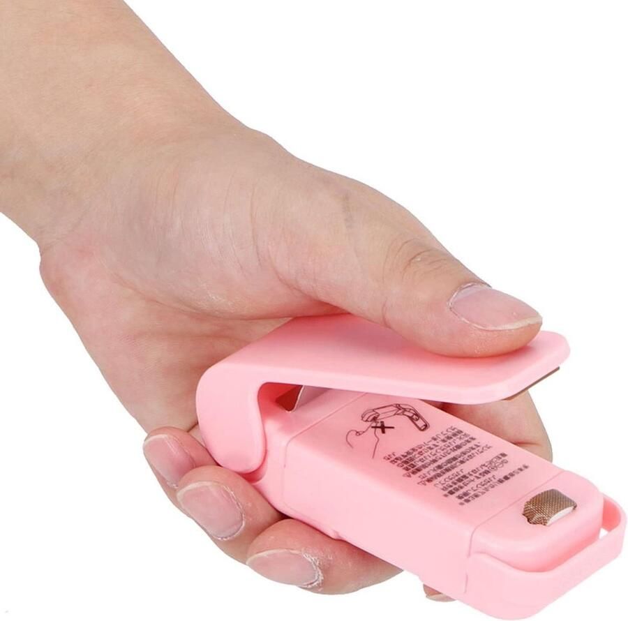 Mini Heat Sealer Voedsel Verpakker Voedsel Vers Houden Draagbaar Compact Ontwerp 10 cm Lengte Wit