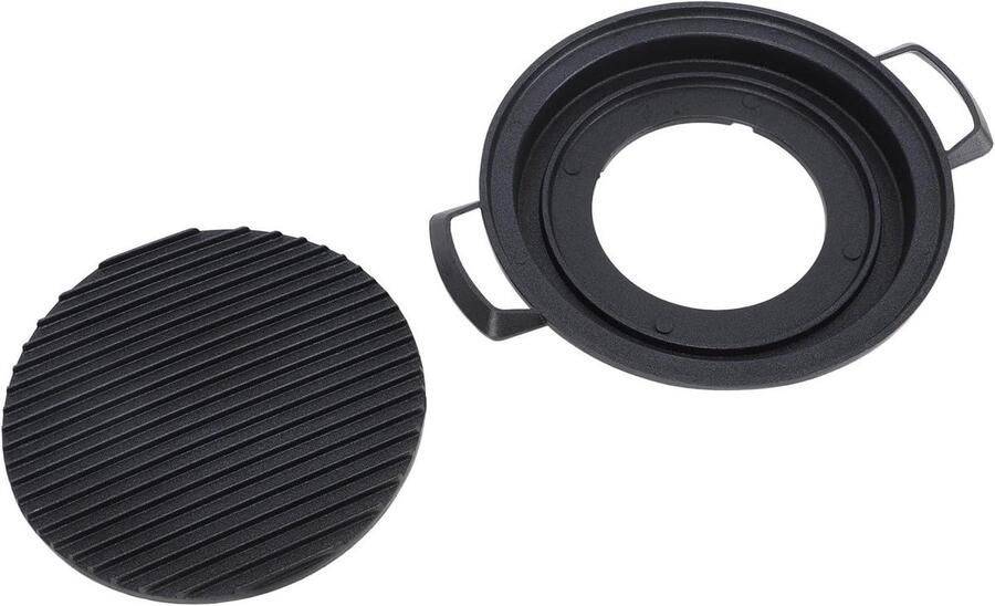 Mini Hibachi Grill Tafel BBQ Gezellig buiten koken Gelijkmatige warmteverdeling 23 cm breed Zilverkleurig