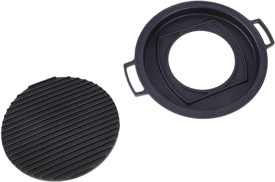 Mini Hibachi Grill Tafelgrill Barbecue Gezellig Grillen Gelijkmatige Warmte 26 x 26 x 4 cm Zilver