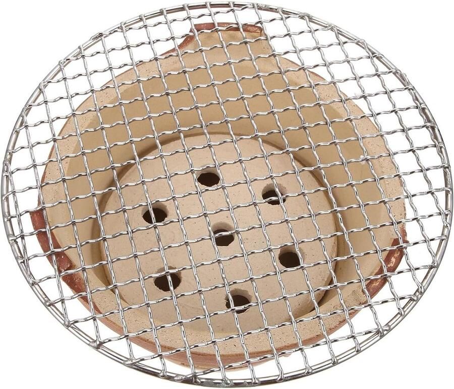 Mini Houtskoolgrill Draagbare Oven Buiten Koken Roestbestendig Ontwerp 18.5 x 18.5 x 12 cm Willekeurig