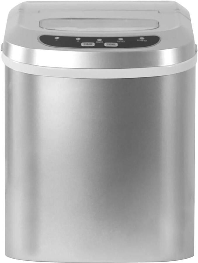 Mini IJsblokjesmachine Aanrecht IJsmaker Snelle IJsie Twee IJsformaten 15 kg per dag Transparant