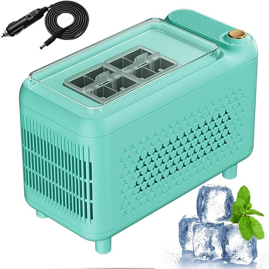 Mini IJsblokjesmachine Draagbare IJsmaker Dranken Koelen Snelle ie 500 ml Groen