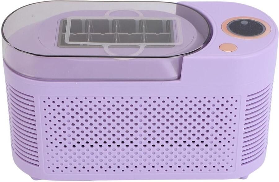 Mini Ijsmachine Compacte IJsmaker Snelle IJsie Lichtgewicht Ontwerp 25 x 18 x 17 cm Zilver