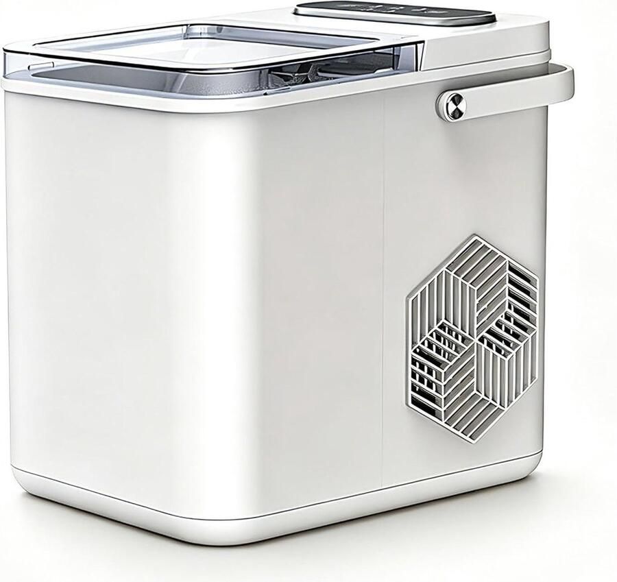 Mini IJsmachine Draagbare Ijsmaker Snelle Drankjes Koelen Automatische Reiniging 9 Ijsblokjes Per Keer Zwart