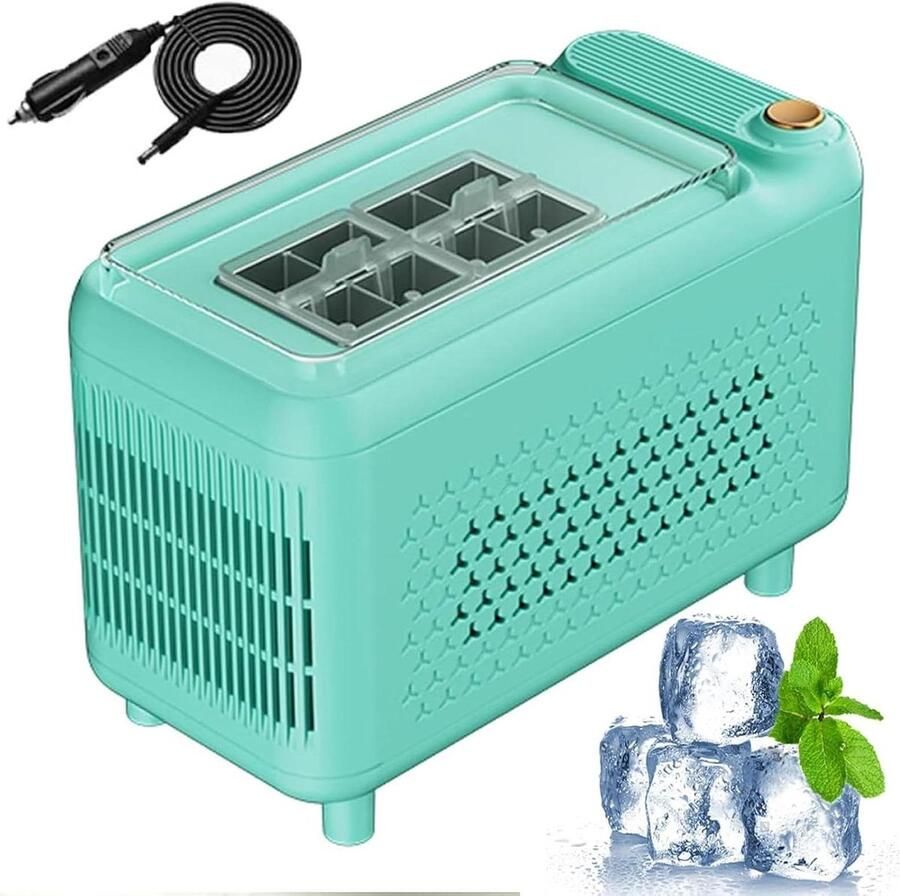 Mini IJsmachine IJsklontjes Maker Snelle Verfrissing IJsvorming in minuten 500 ml tank Blauw
