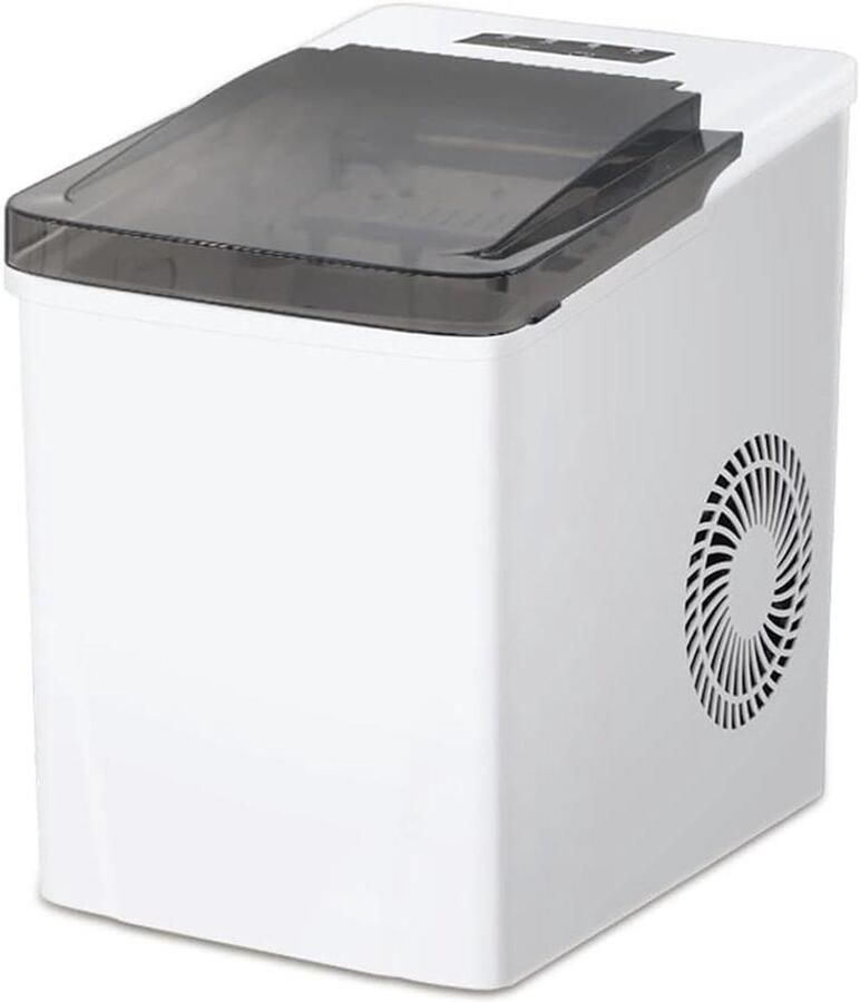 Mini Ijsmachine IJsmaker Automatisch Snelle IJsie Keuze IJsgrootte 23.2x32.4x32cm Wit