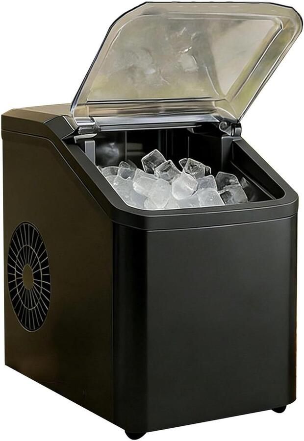 Mini Ijsmaker Automatische IJsmachine Drankjes Koelen Zelfreinigend 15kg Per Dag Wit