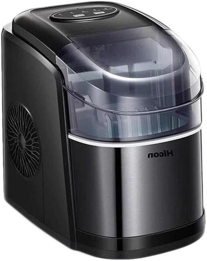 Mini IJsmaker IJsblokjes Machine Snelle IJsie Geen Leidingwater Nodig 15 kg per 24 uur Zwart