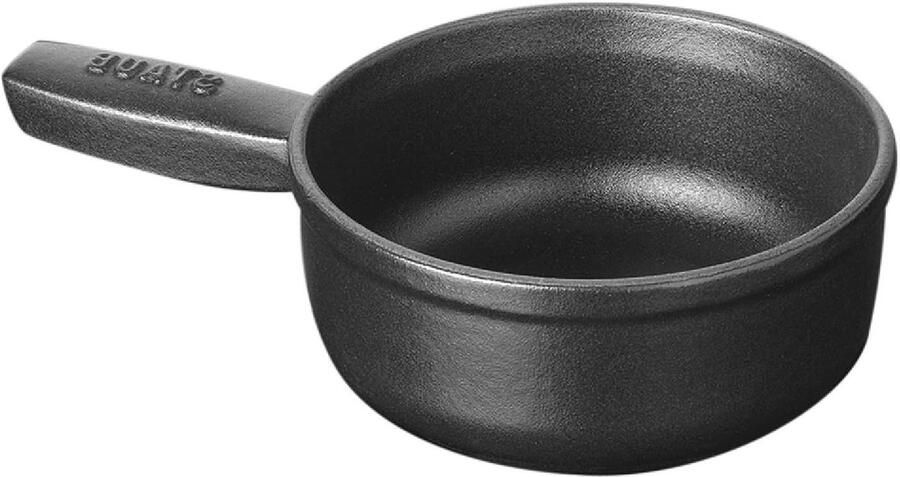 Mini Kaasfonduepan Gietijzeren Fondue Gezellige Avonden Gemaakt in Frankrijk 0.4 Liter Mat Zwart