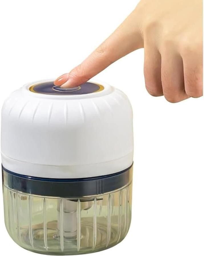 Mini Keuken Chopper Draagbare Hakker Snel Ingrediënten Snijden USB Oplaadbaar 250 ml Wit