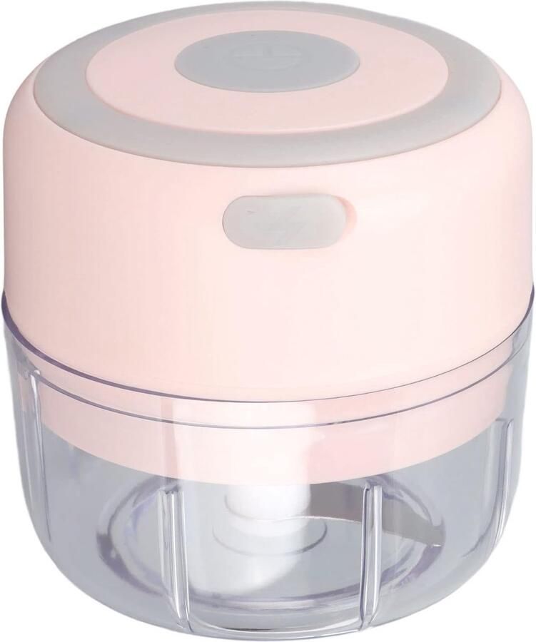 Mini Keukenmachine Elektrische Hakker Maaltijd Voorbereiding USB Oplaadbaar 12 x 10 x 10 cm Roze