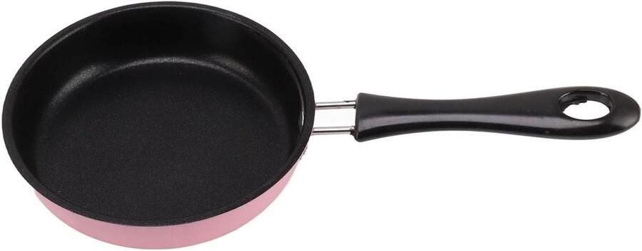 Mini Koekenpan Eierpan Klein Ontbijt Bakken Antiaanbaklaag 12cm Diameter Roze