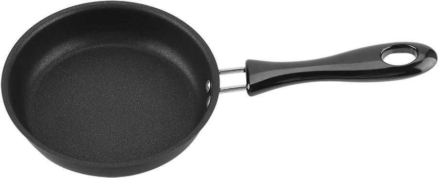 Mini Koekenpan Eierpan Kookpan Ontbijt Koken Zuiver Ijzer Coating 1 Liter Capaciteit Zwart