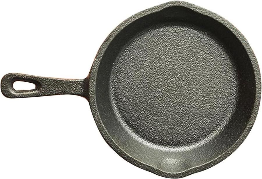Mini Koekenpan Eierpan Omeletpan Kleine Porties Bereiden Antiaanbaklaag Compact Formaat Zwart
