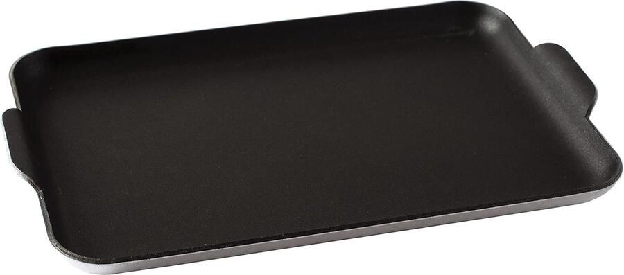 Mini Koekenpan Kleine Grillplaat Kleine Maaltijden Bereiden Gelijkmatige Warmteverdeling 26.7 x 17.8 cm Zwart