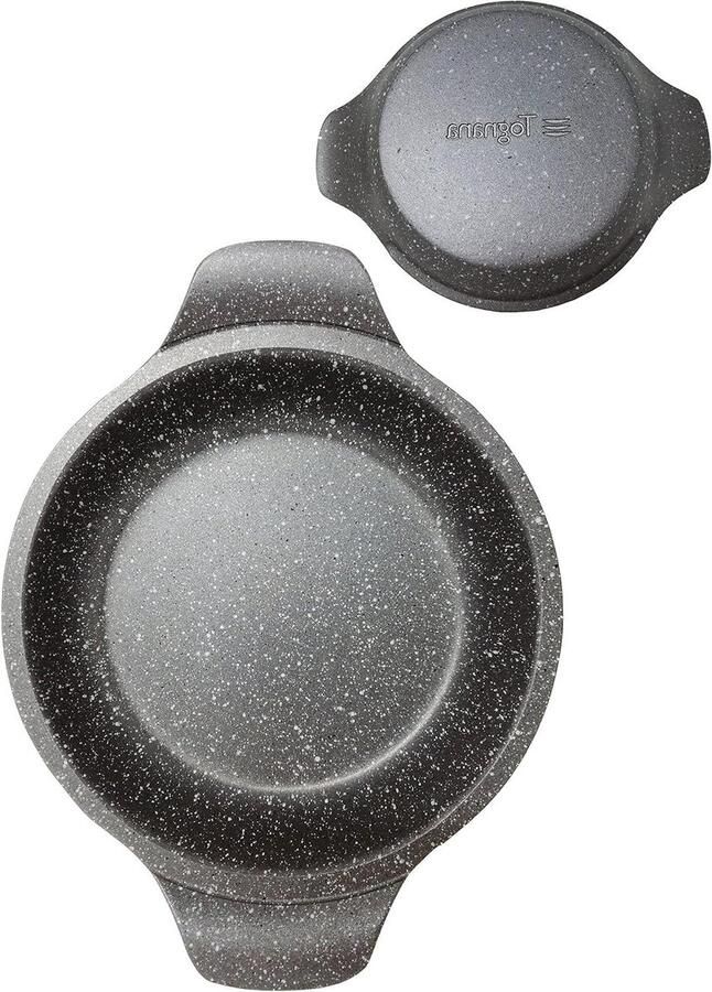 Mini Koekenpan Kleine Koekenpan Koken Antiaanbaklaag 14 cm Grijs