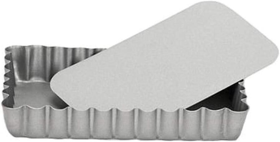 Mini Koekenpan Kleine Koekjespan Kleine Gerechten Bakken Antiaanbaklaag 13 x 8 cm Zilver