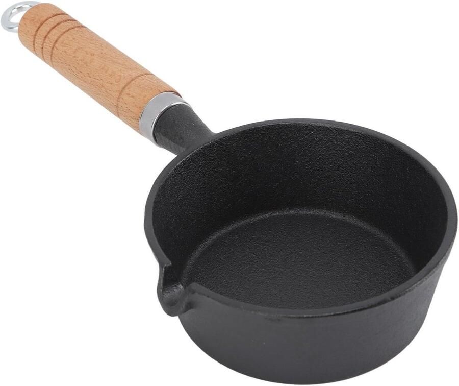 Mini Koekenpan Kleine Pan Snelle Maaltijden Gelijkmatige Warmte 13 x 5 cm Zwart