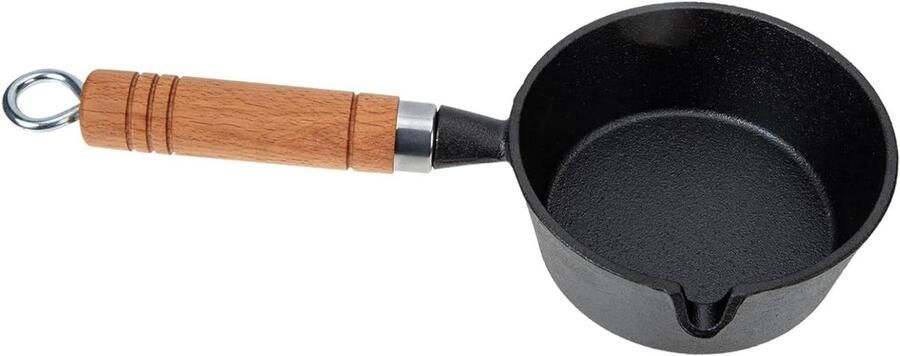 Mini Koekenpan Olieverwarmer Koken Buiten Gietijzeren Compact Kleur