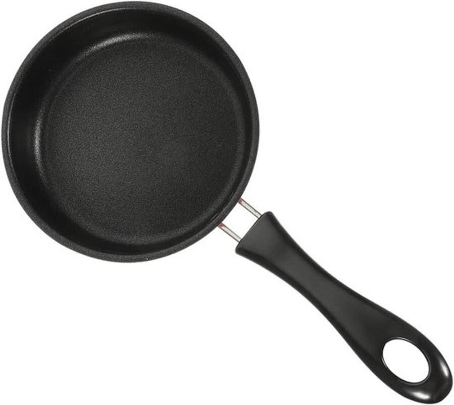 Mini-koekenpan Omelet- en wokpan Snel koken Antiaanbaklaag 25x13x3cm Roze