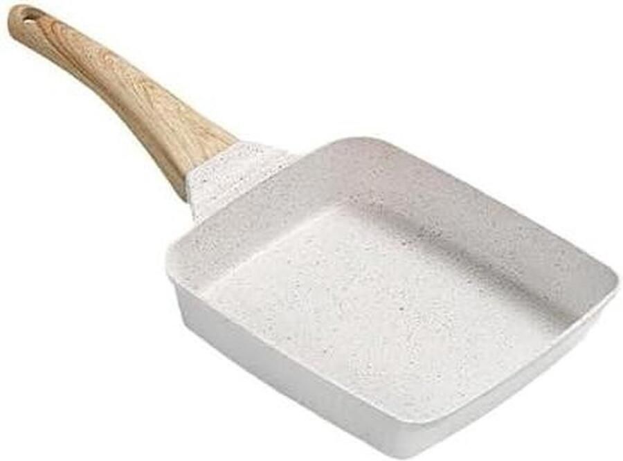 Mini koekenpan Omelet maker Ontbijt bereiden Antiaanbaklaag 5 cm diep Zwart