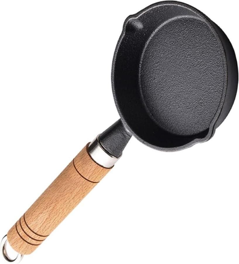 Mini Koekenpan Omelet Pan Ontbijt Maken Antikleef Laag 33X16X3CM Zwart