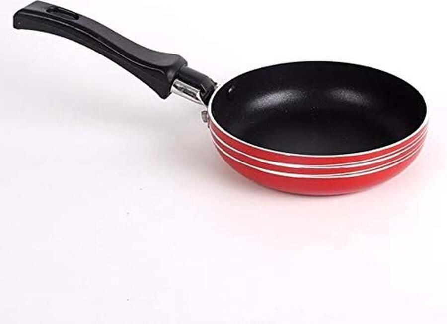 Mini Koekenpan Omelet Pan Ontbijt Maken Milieuvriendelijk Materiaal Compact Formaat Zwart