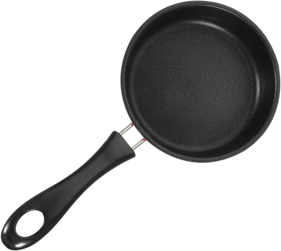 Mini Koekenpan Omeletpan Wok Ontbijt Maken Antiaanbaklaag 25x13x3CM Roze