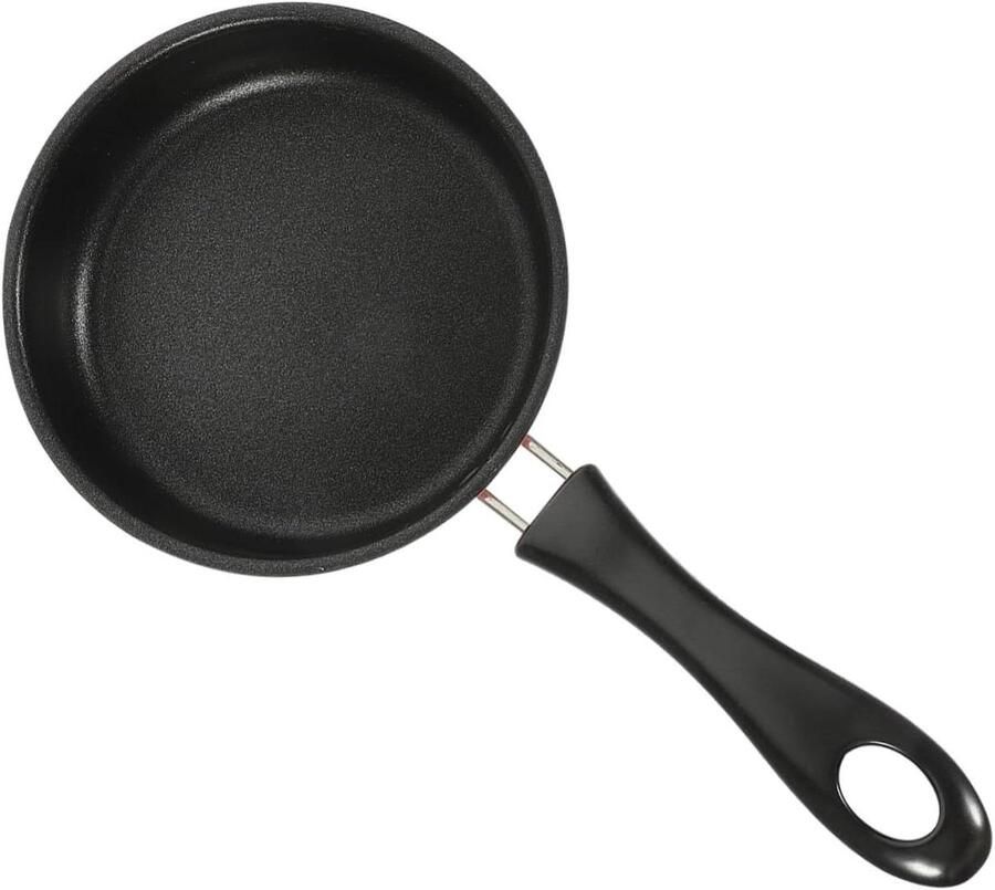 Mini Koekenpan Omeletpan Wokpan Snel Eten Bereiden Antiaanbaklaag 25x13x3cm Roze