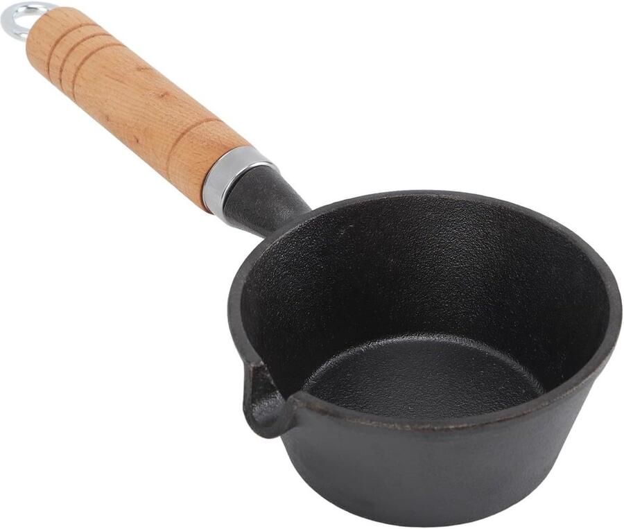 Mini Koekenpan Ontbijt Pan Perfect Ontbijt Maken Gelijkmatige Verhitting 13 cm Zwart