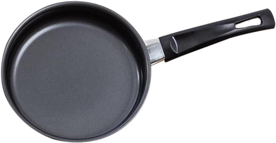 Mini Koekenpan Ontbijtpan Bakplaat Kleine Gerechten Maken Antiaanbaklaag 22 cm Lengte Zwart