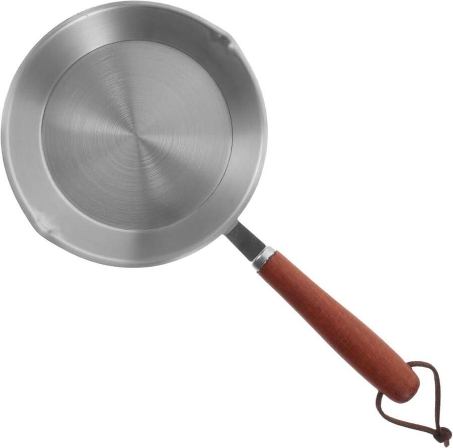 Mini Koekenpan Omeletpan Braadpan Ontbijt Maken Antiaanbaklaag Gelijkmatige Verwarming 27.5 cm Zilver