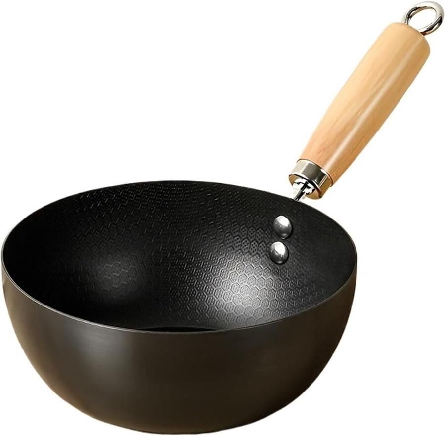 Mini Koekenpan Sauspan Koken en Bakken Compact Mini Design 22 cm Zwart