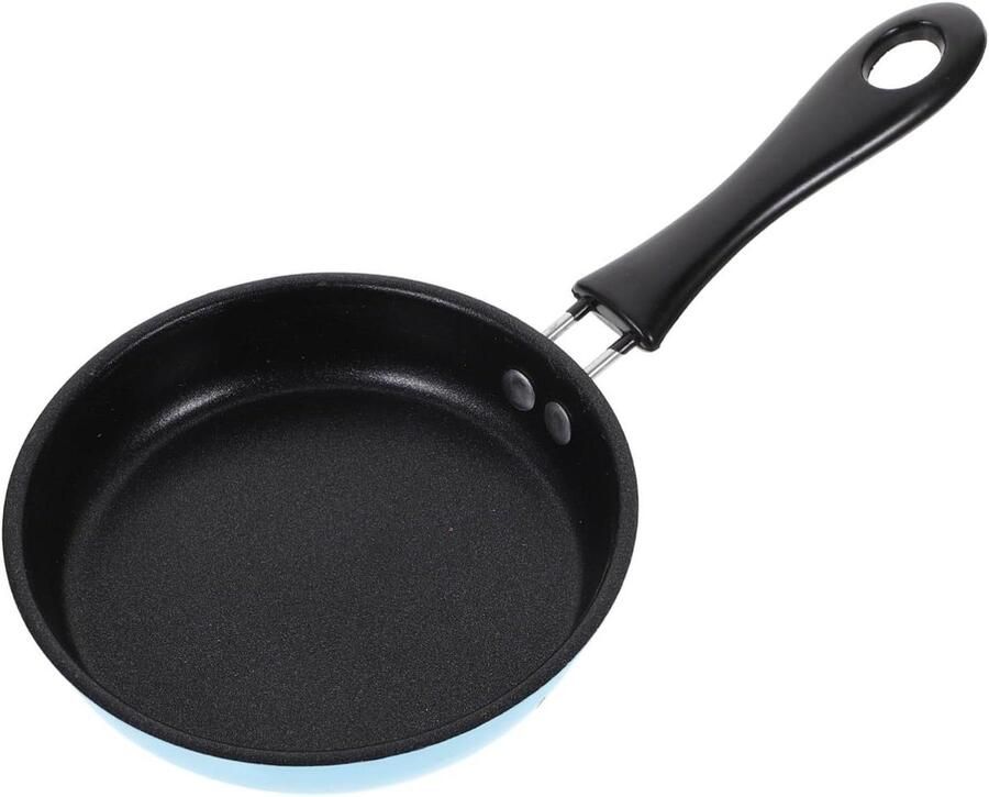 Mini Koekenpan Set Ontbijt Bakken Non-stick Coating 25x13x3cm Blauw