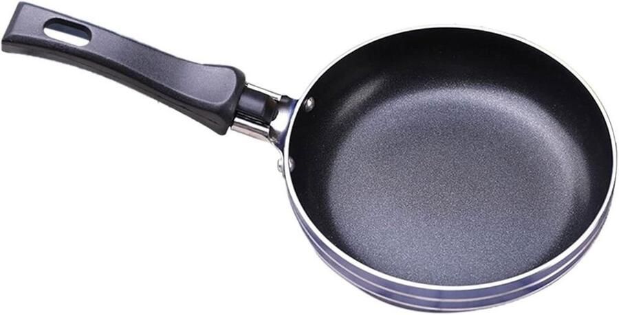 Mini Koekenpan Steel Pan Koken Keramische Binnenkant 12.5 cm Willekeurige Kleur