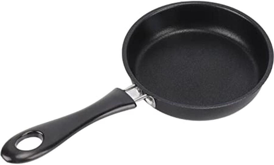 Mini Koekenpan voor Eieren en Spek Antiaanbaklaag en Verhitbestendige Handgreep Geschikt voor Gas en Inductie