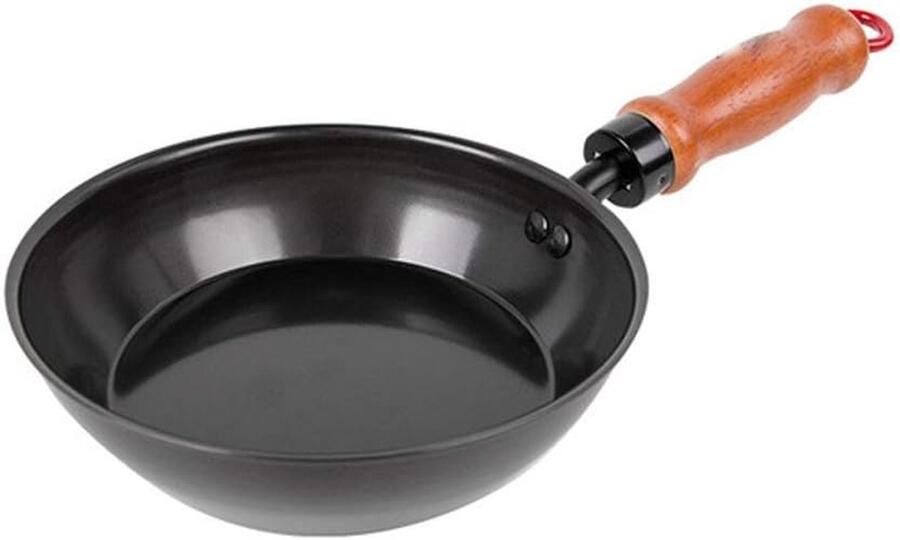 Mini Koekenpan Wok Pan Koken en Bakken Fysiek Antiaanbak 14.2 cm Zwart