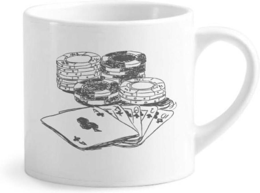 Mini Koffiemok Keramische Cup Koffie Drinken Met Handvat 170 ml Wit