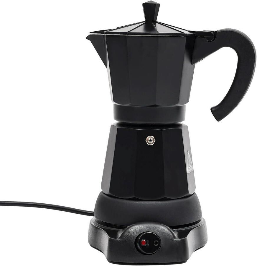 Mini Koffiezetapparaat Elektrische Mokkapot Aromatische Koffie Snel Koffie Extraheren 300 ml Capaciteit Zwart