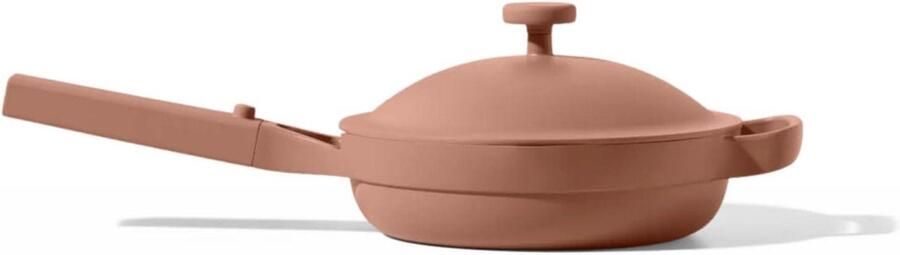 Mini Kookpan Koekenpan Kleine Maaltijden Keramische Antiaanbaklaag 21 cm Oranje