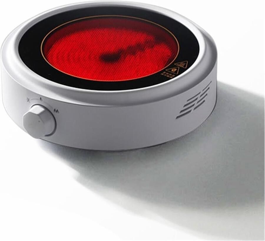 Mini Kookplaat Verwarmingselement Water Koken Automatische Temperatuurregeling 800W Wit
