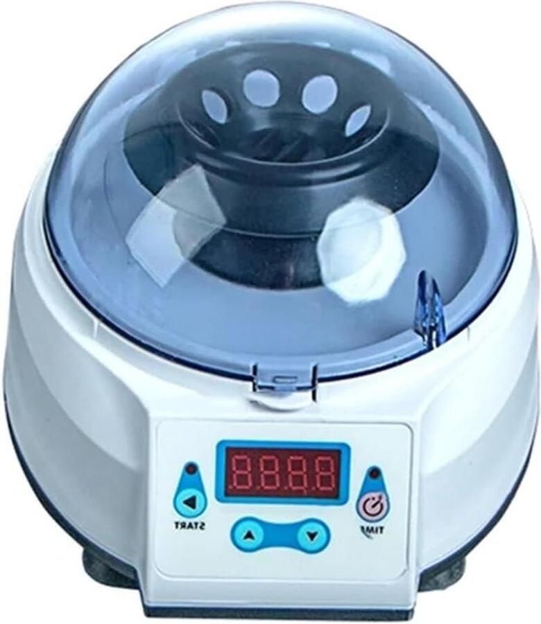 Mini Laboratorium Centrifuge Kleine Machine Experimenten Uitvoeren 8000 RPM Snelheid 8 Buisjes Capaciteit Wit